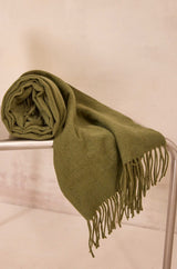 ROBIN WOVEN KHAKI SCARF