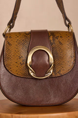 VALENTIN CAMEL LEATHER BAG