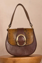 VALENTIN CAMEL LEATHER BAG