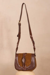 VICTOR CAMEL MINI LEATHER BAG