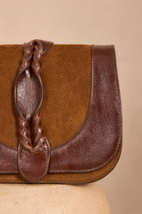 VICTOR CAMEL MINI LEATHER BAG