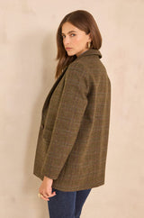 NELIA TARTAN BLAZER