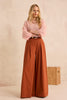 LUCE BRICK LOOSE FIT COTTON BLEND TROUSERS