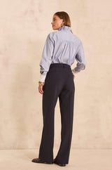 LOUISON NAVY WIDE TROUSERS