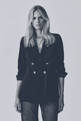 BARBARA BLACK DOUBLE-BREASTED BLAZER