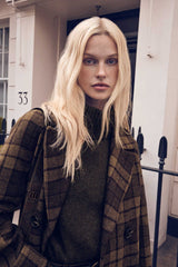 ARNOLD KHAKI MIXED WOOL SWEATER