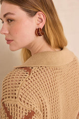 PERCY SHORT-SLEEVED COTTON SWEATER