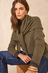 ARISTIDE KHAKI CASHMERE SWEATER