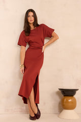 BRISBANE SLIM COTTON BLEND DRESS