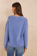 ALIZEE LAVENDER CASHMERE SWEATER