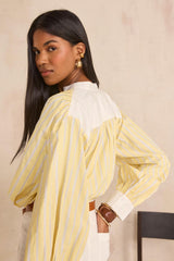 DOUGLAS STRIPED LONG SLEEVE BLOUSE