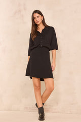 VIRGINIA SHORT WOOL SKIRT