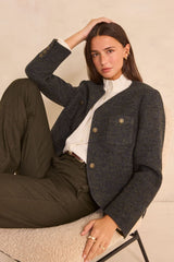 PIA MIXED WOOL JACKET