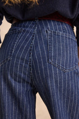 SIENNA WIDE LEG STRIPED JEANS