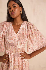 PERLA FLOWY PRINTED DRESS