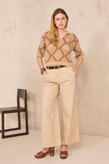 PERCY SHORT-SLEEVED COTTON SWEATER
