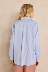 MACIE LONG-SLEEVE COTTON BLOUSE
