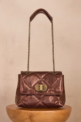 GABY M BIS QUILTED LEATHER BAG