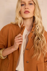 BLONDIE MIXED LINEN JACKET