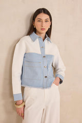 PUNKY TWO-TONE COTTON JACKET