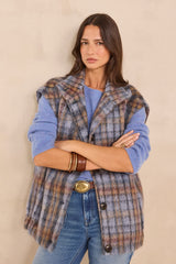 DJODDY SLEEVELESS MIXED WOOL COAT