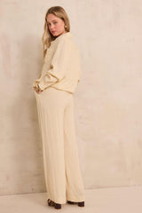 TESSA CREAM WIDE TROUSERS