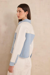 PUNKY TWO-TONE COTTON JACKET