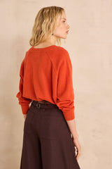 ARY PUMPKIN CASHMERE SWEATER