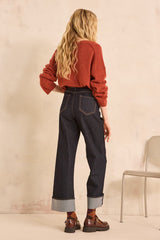 SCOTTY STRAIGHT CROPPED JEANS