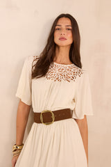 PERFECT FLOWY LACE DRESS