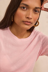PAPRIKA BIS PINK SHORT SLEEVE SWEATER