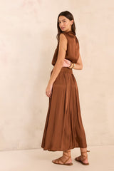 VANINA FLUID SATIN SKIRT