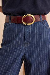 SIENNA WIDE LEG STRIPED JEANS