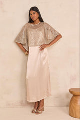 BRILLANTE SEQUINED STRAIGHT DRESS