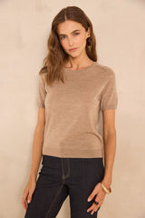 ALICE SHORT-SLEEVED WOOL SWEATER