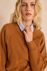 ACHILLE CINNAMON CASHMERE SWEATER