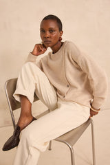 ABBY NATURAL WOOL AND YAK BLEND SWEATER