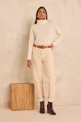 AGATHE LOOSE COTTON CORDUROY TROUSERS