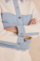 PUNKY TWO-TONE COTTON JACKET