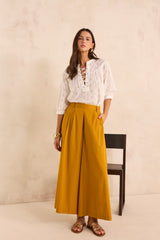 TATIANA MORDORE EXTRA LARGE COTTON TROUSERS