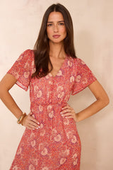PRUDENCE FLOWING PRINTED DRESS