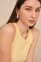 LEOPOLD CORN COTTON BLEND TANK TOP