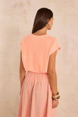 LOIC PRINTED HEMP AND COTTONT-SHIRT