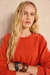 ARY PUMPKIN CASHMERE SWEATER