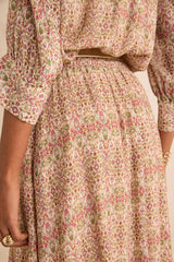 BATIK PRINTED FLUID SKIRT