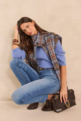 SONIA MID-RISE COTTON BLEND JEANS