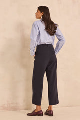 LOLA NAVY WIDE TROUSERS