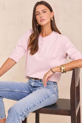 LAURENA PINK COTTON POLO SHIRT