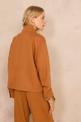 BLONDIE MIXED LINEN JACKET