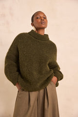 AZALEA LONG-SLEEVED ALPACA SWEATER